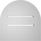 Ekena Millwork Round Top Surface Mount PVC Gable Vent: Functional, w/ 2"W x 2"P Brickmould Sill Frame, 12"W x 12"H GVPRT12X1203SF - alternate 5